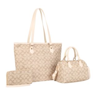 ZW-31959  TP/BG  Print 3-Piece Handbag Set